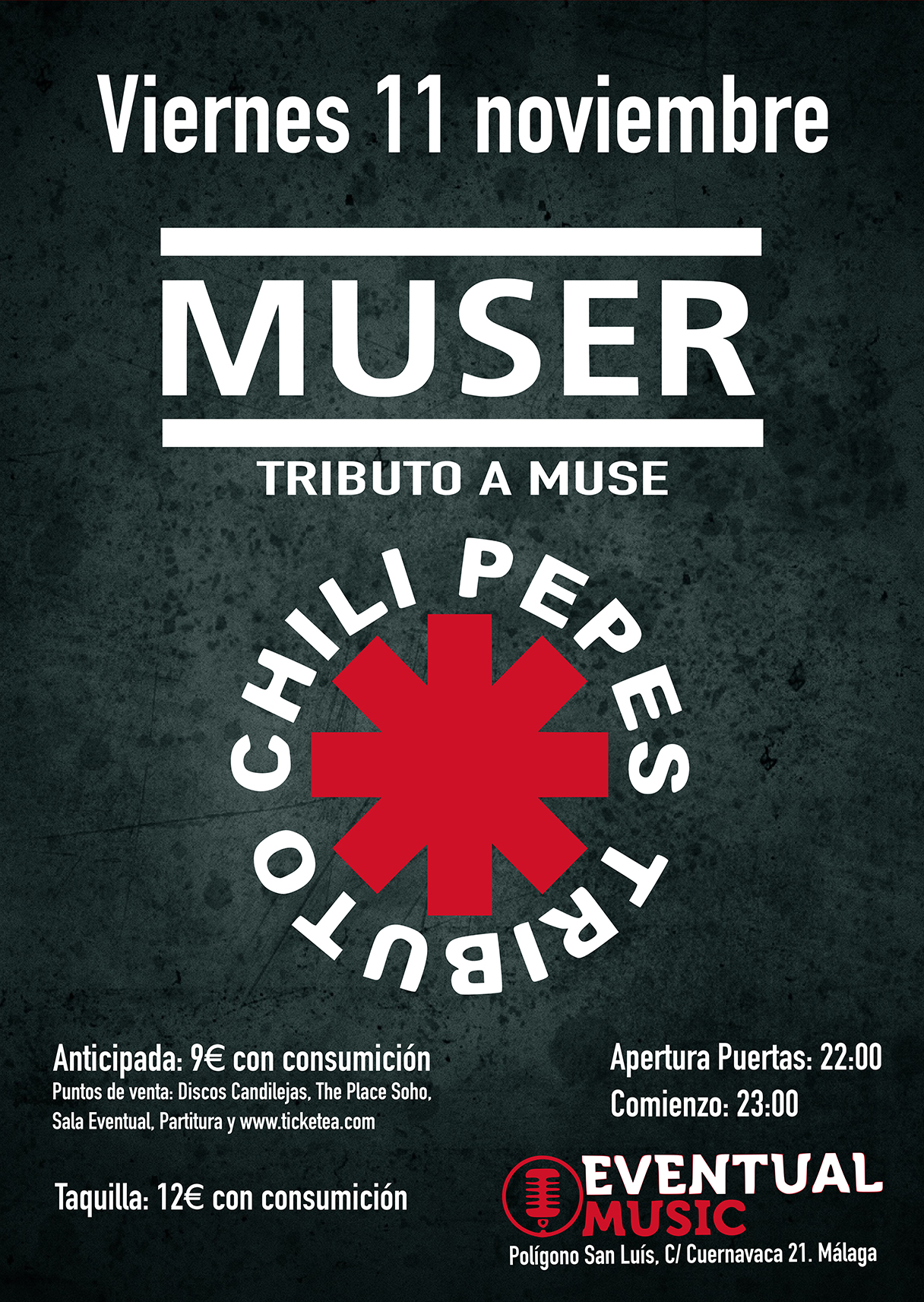 MUSE + RED HOT CHI PEPPERS COVERS ( Muser + Chili pepes tributo )